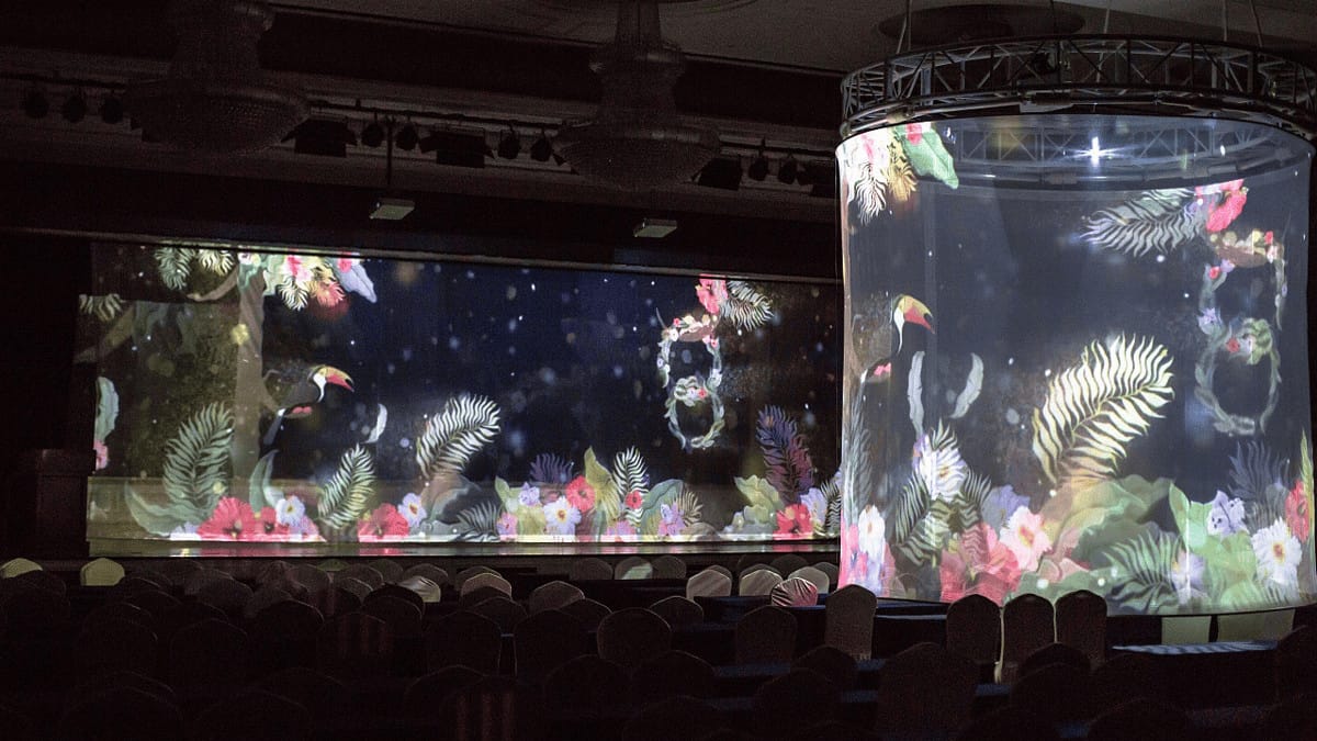 全息紗幕投影-全息舞臺(tái)宴會(huì)廳紗幕投影