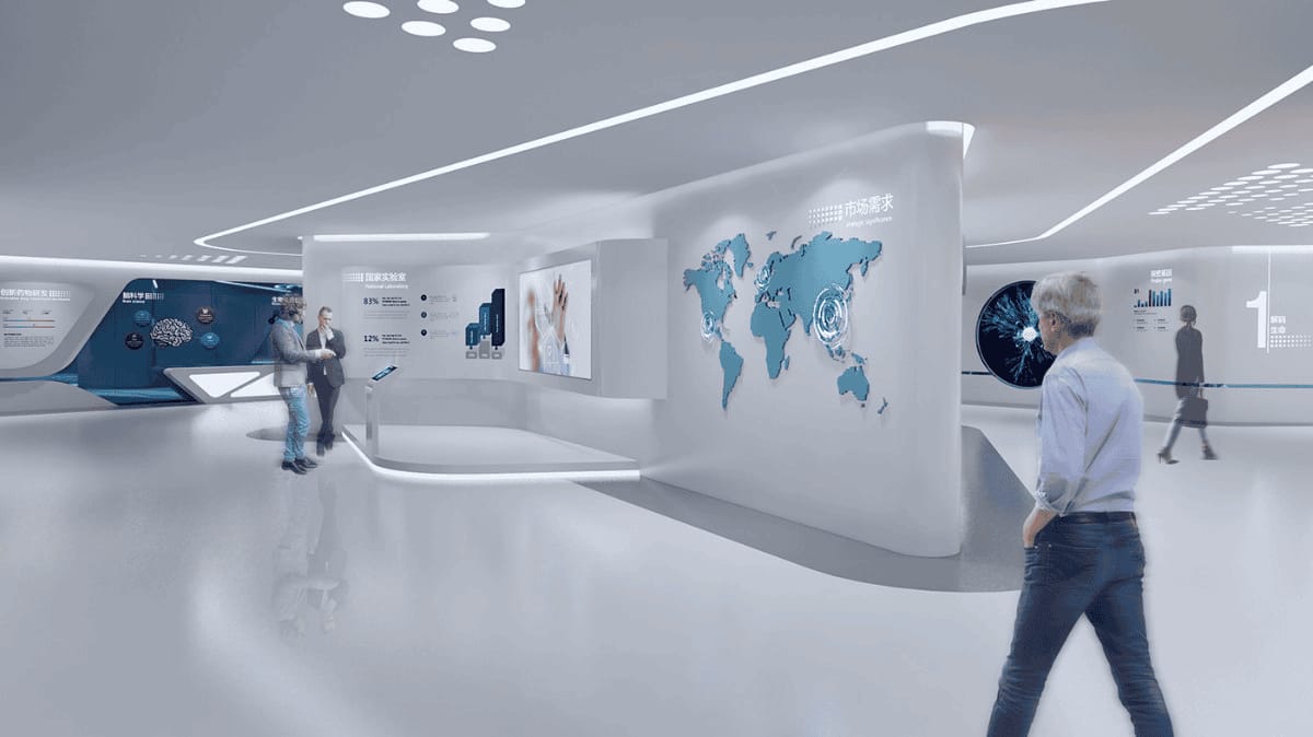 數字化生物傳感企業展示廳設計