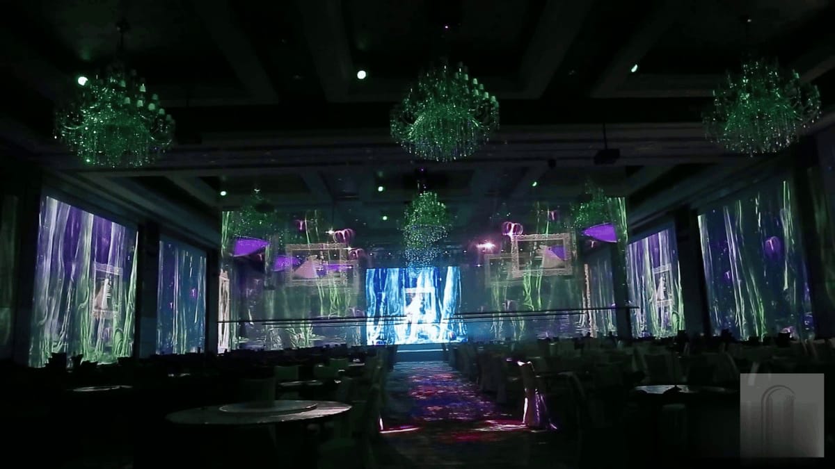 全息紗幕投影-全息舞臺(tái)宴會(huì)廳紗幕投影